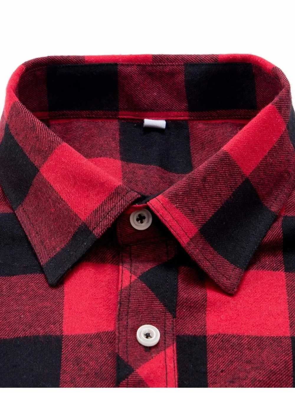 NWT Men’s XXXL Red & Black Buffalo Plaid Flannel Button Down Shirt